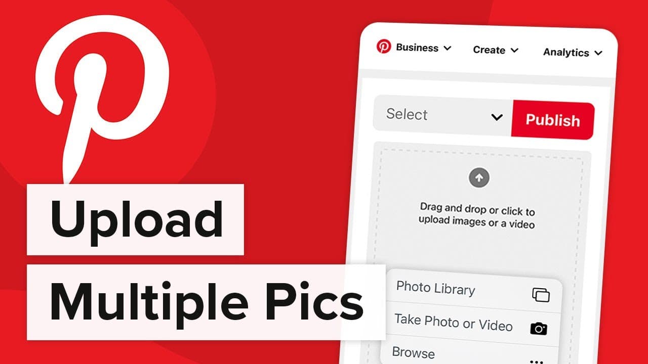 upload multiple photos to Pinterest