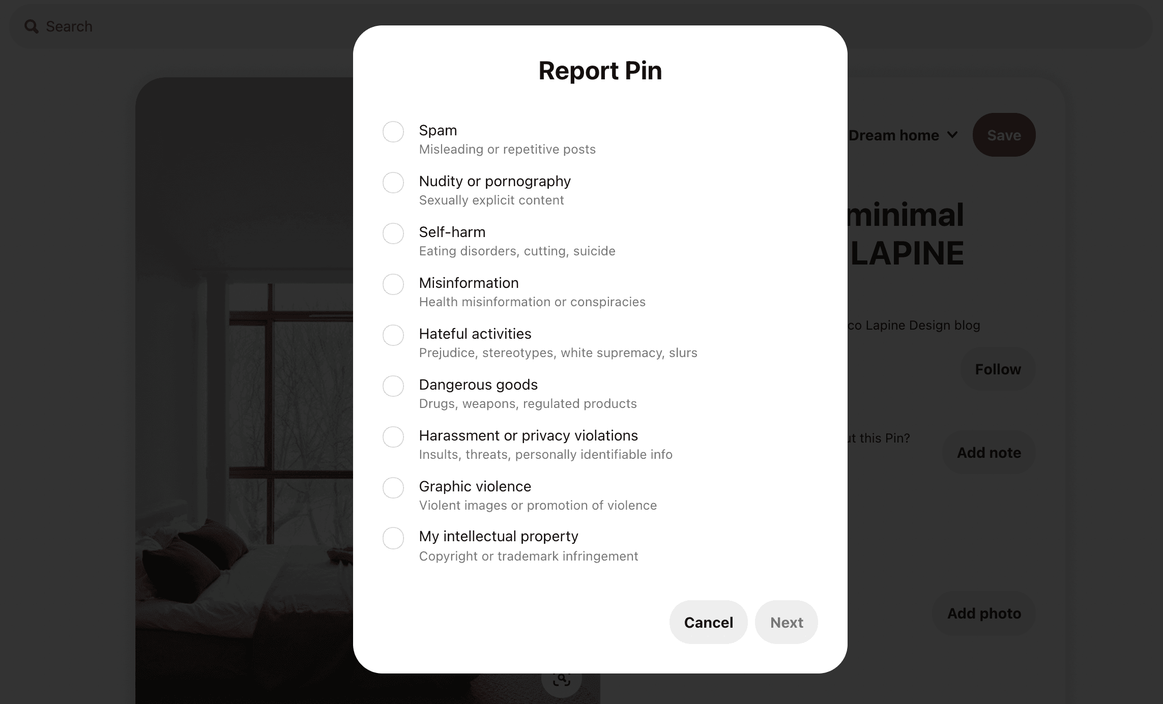 How to Block Content on Pinterest