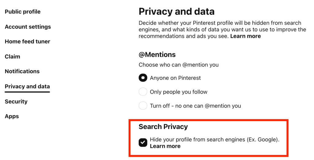Pinterest (pinterest) - Profile