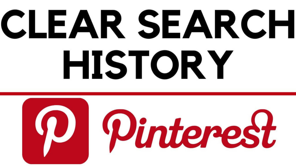how to clear pinterest search history
